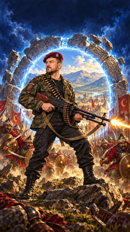 Vidovdan battlefield and time portal